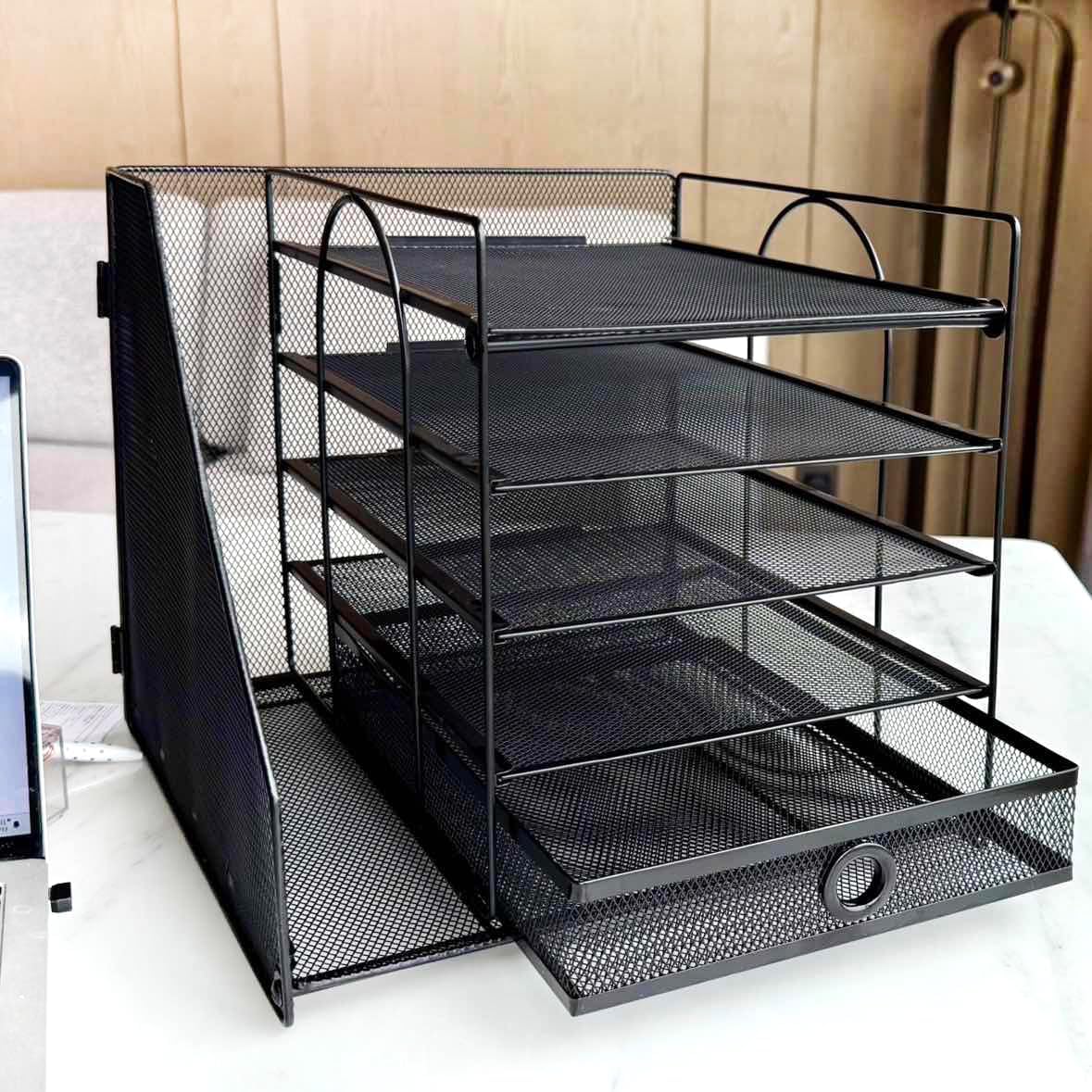 Organize Office Supplies with 5-Tier Desk Set