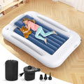Inflatable Toddler Travel Bed 60 in Portable Bed for Travel - Easy