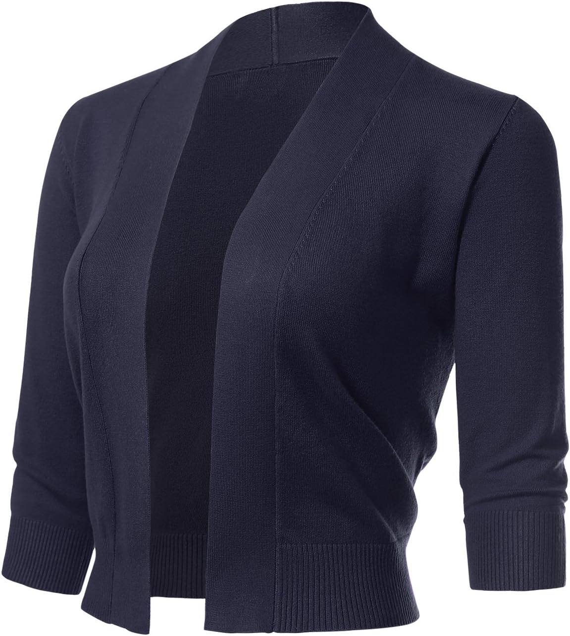 Allsense Women's 3/4 Sleeve Cropped Bolero Shrug Cardigan Review