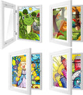 8.5x11 Kids Art Frames 4 Pack - Front Opening Flip Frames for Artwork