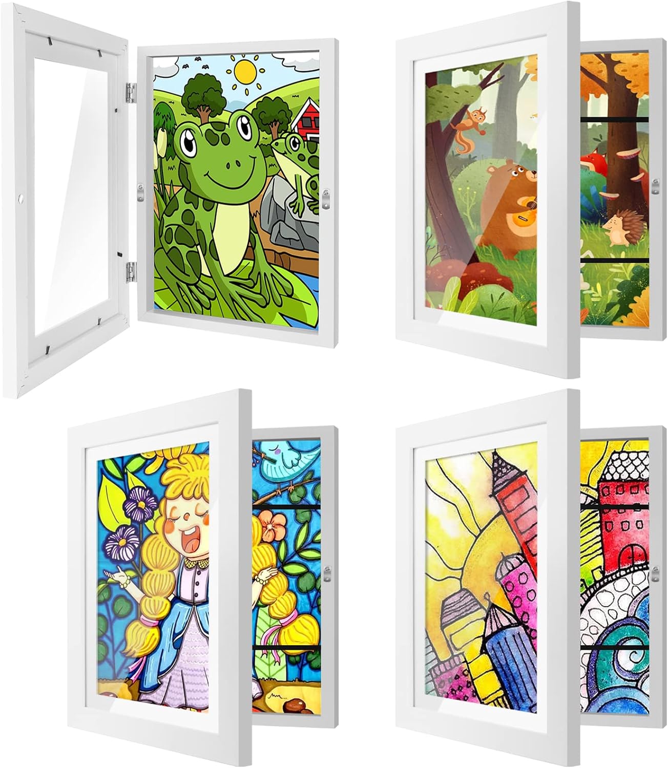 4 Pack Kids Art Frames for Displaying Children's Artwork