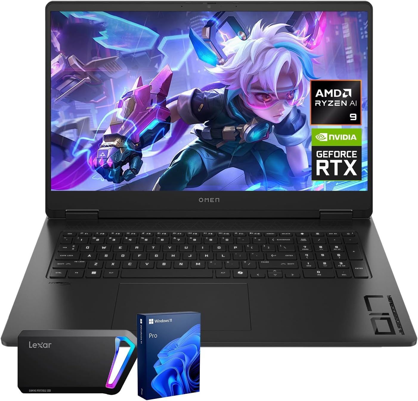 HP OMEN 17.3 RTX 5070 Gaming Laptop with 64GB RAM and SSD