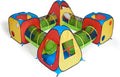 UTEX 8 in 1 Pop Up Children Play Tent House with 4 Tunnel - Playset