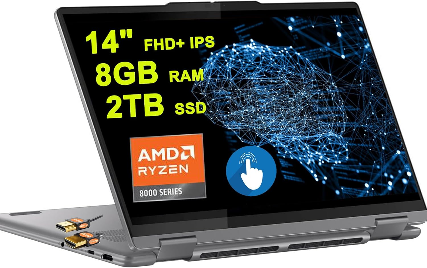 Lenovo Yoga 7 2-in-1 Laptop with AMD Ryzen 5 and 2TB SSD