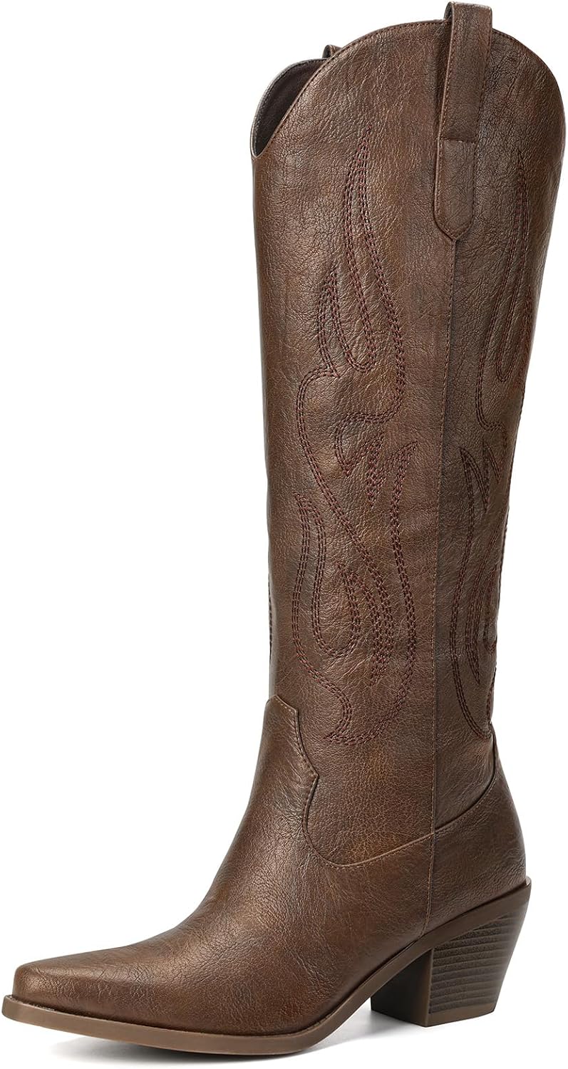 Pasuot Western Cowboy Boots for Women - Classic Style