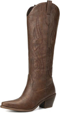 Pasuot Western Cowboy Boots for Women - Classic Knee High Style