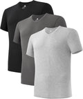 DAVID ARCHY Men's Bamboo Rayon V-Neck Undershirt - Moisture-Wicking no
