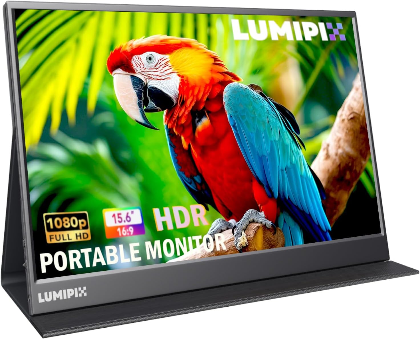 15.6 Inch Portable Monitor for Gaming and Work with Speakers