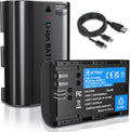 Artman LP-E6 LP-E6NH Battery 2-Pack with Type-C Charging - Dual USB
