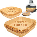 200 Pack Air Fryer Liners for Ninja Crispi - Easy Cleanup!