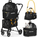 Double Pet Stroller with 2 Detachable Carriers - 4-in-1 Travel Crate