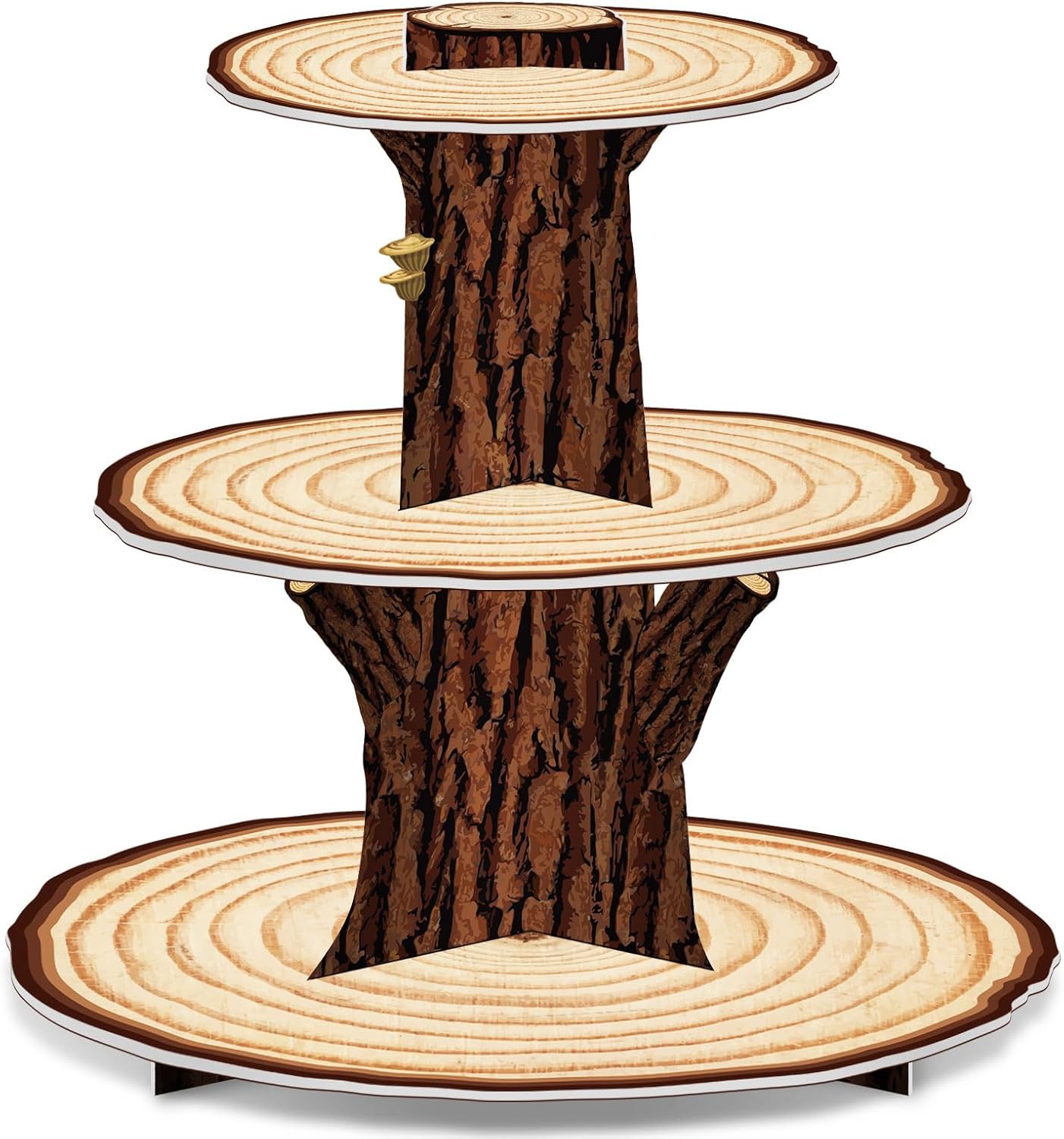 Rustic 3 Tier Cupcake Stand - Woodland Party Decor