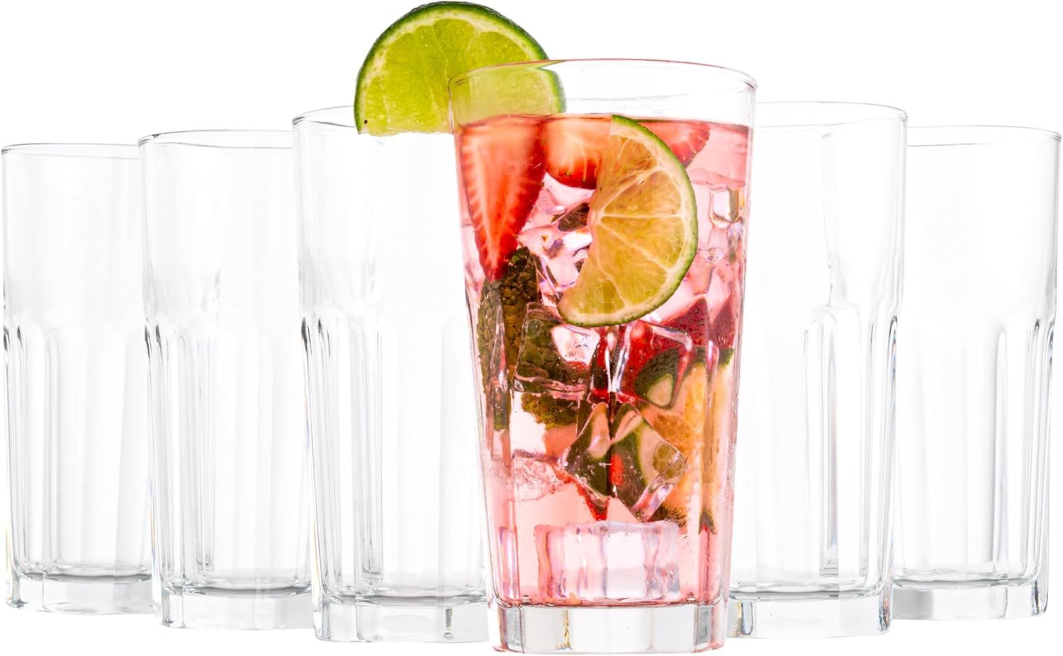 Vikko Drinking Glasses Set of 12 Durable 9.5 Oz Tumblers