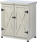 Outdoor Storage Cabinets Weatherproof for Patio - Potting Workbench