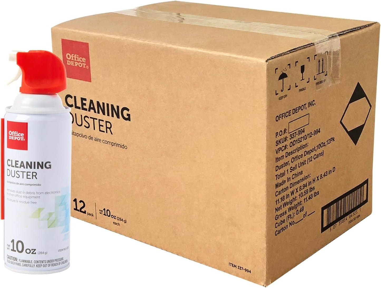 Office Depot 10 Oz Cleaning Dusters - Pack of 12 for Effortless Cleaning!