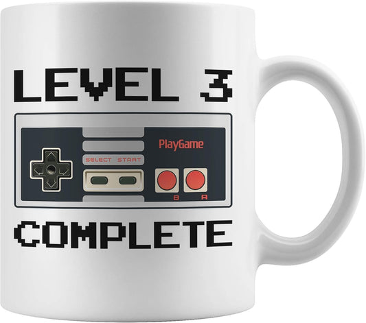 Level 3 Gaming Birthday Mug - Perfect for Video Game Lovers!