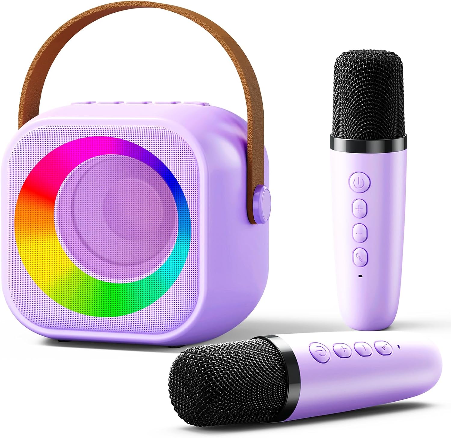 Portable Mini Karaoke Fun for Kids - 2 Wireless Mics - Niskite