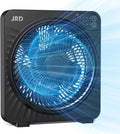JRD 13in Box Fan with Robust Airflow - Compact Cooling Fan