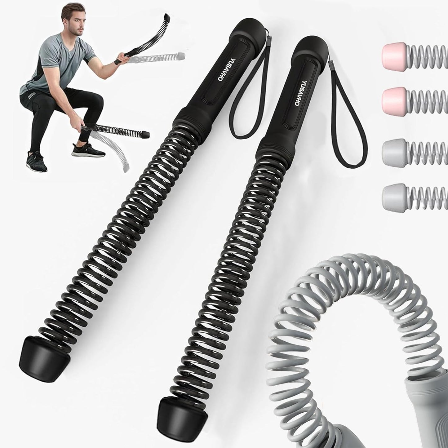 Ropeless Battle Ropes for Home Gym - Compact Cordless Training