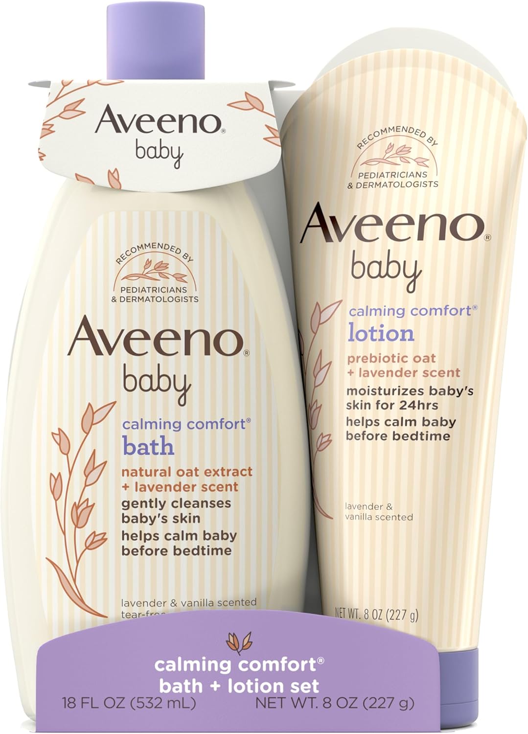 Aveeno Baby Calming Comfort Set - Soothes Baby's Skin