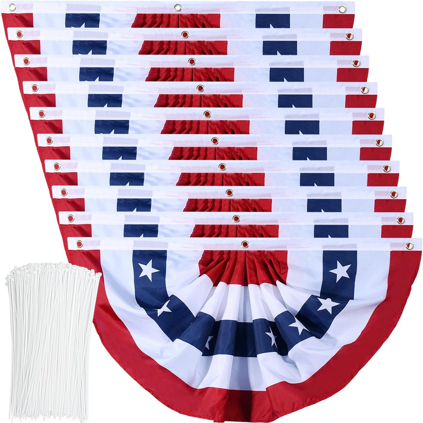 American Flag Bunting for Patriotic 4th of July Decor