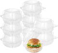BallHull 200 Pack Clear Hinged Take Out Containers - Compact Cake