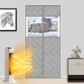 Magnetic Thermal Insulated Door Curtain with Perspective Window