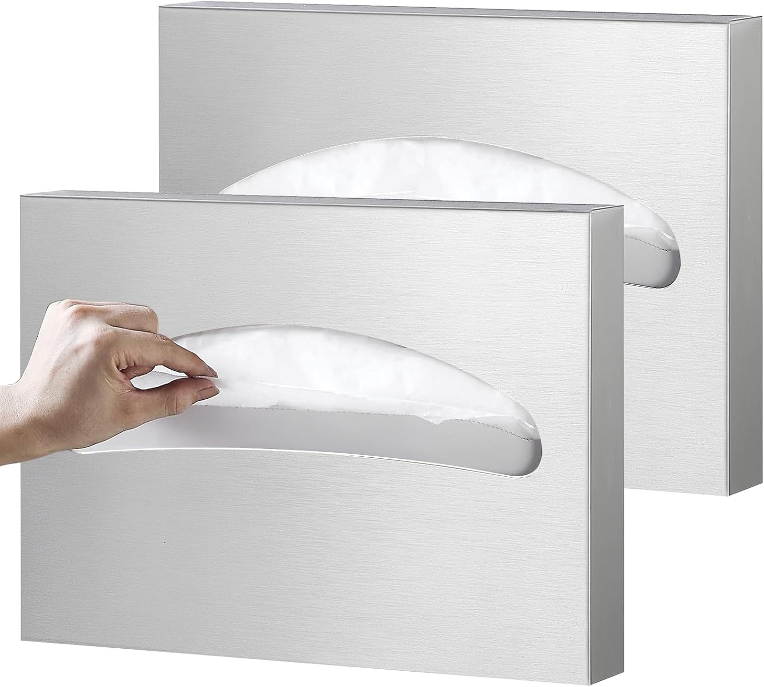 2 Packs Toilet Seat Cover Dispenser for High Traffic Areas