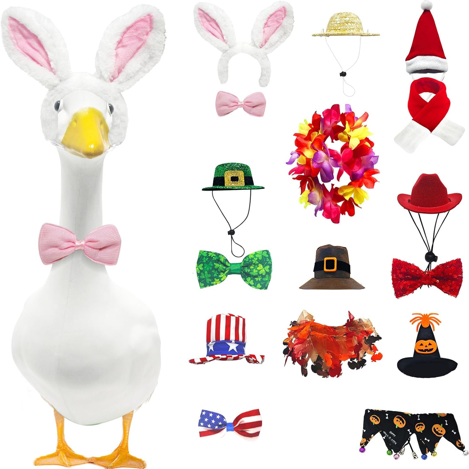 8 Set Holiday Porch Goose Outfits for Every Season Decor