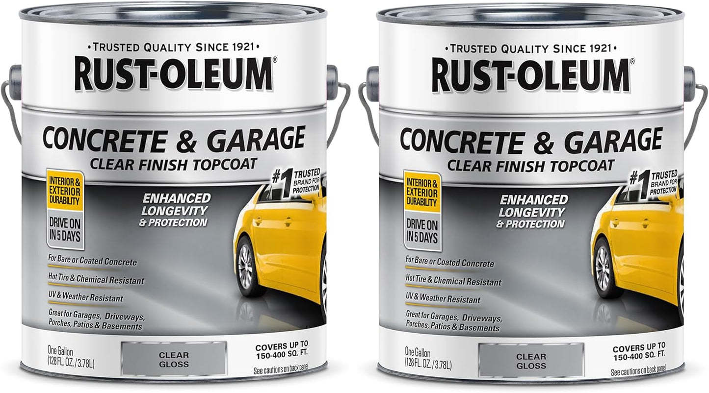 Rust-Oleum Concrete & Garage Clear Finish Topcoat 2 Pack