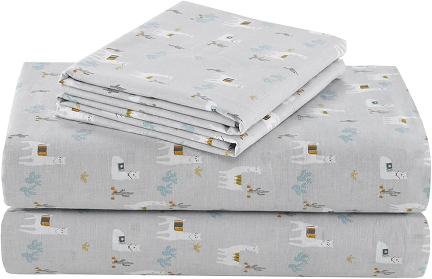 Comfort Spaces 100% Cotton Sheet Set for Cal King Beds