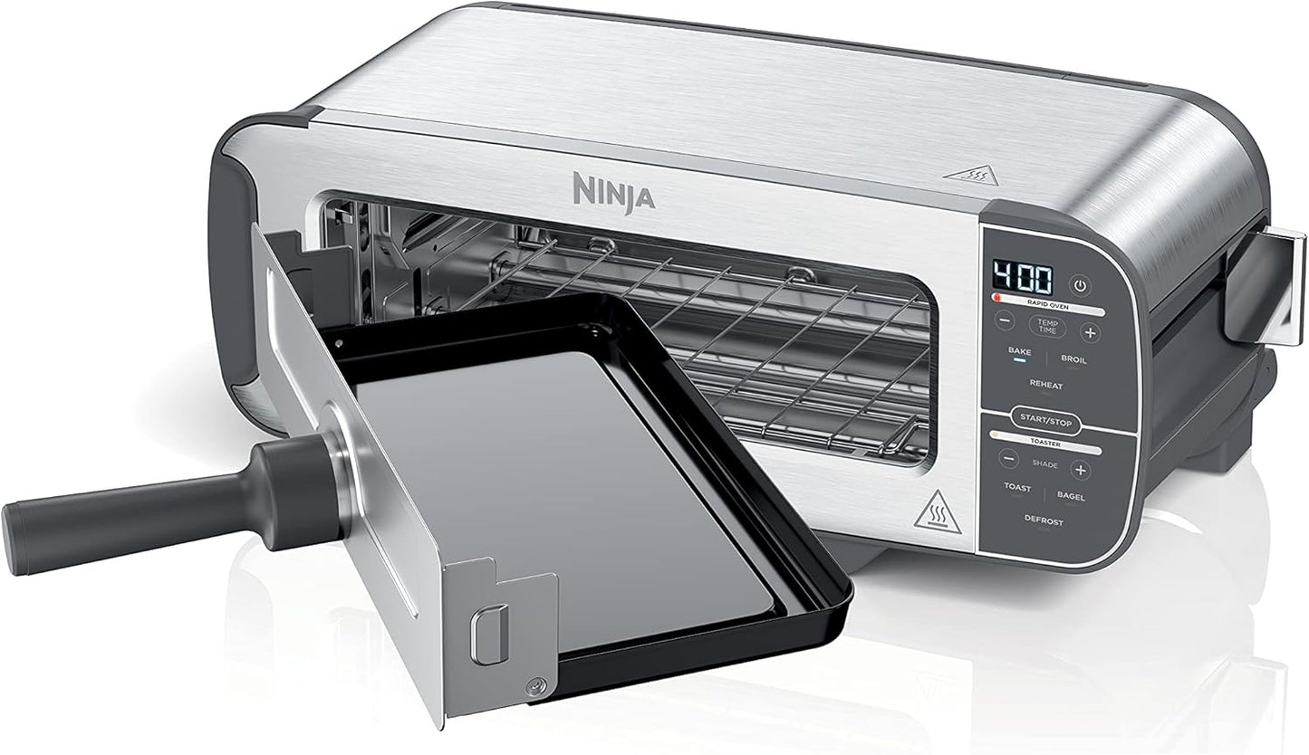 Ninja 2-in-1 Flip Toaster - Compact Oven & Snack Maker