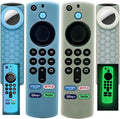 TV Stick 3rd Gen Remote Cover with AirTag Holder - 2 Pack Glow