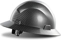 LANON Full Brim Hard Hat Charcoal Gray - FRP Safety Helmet