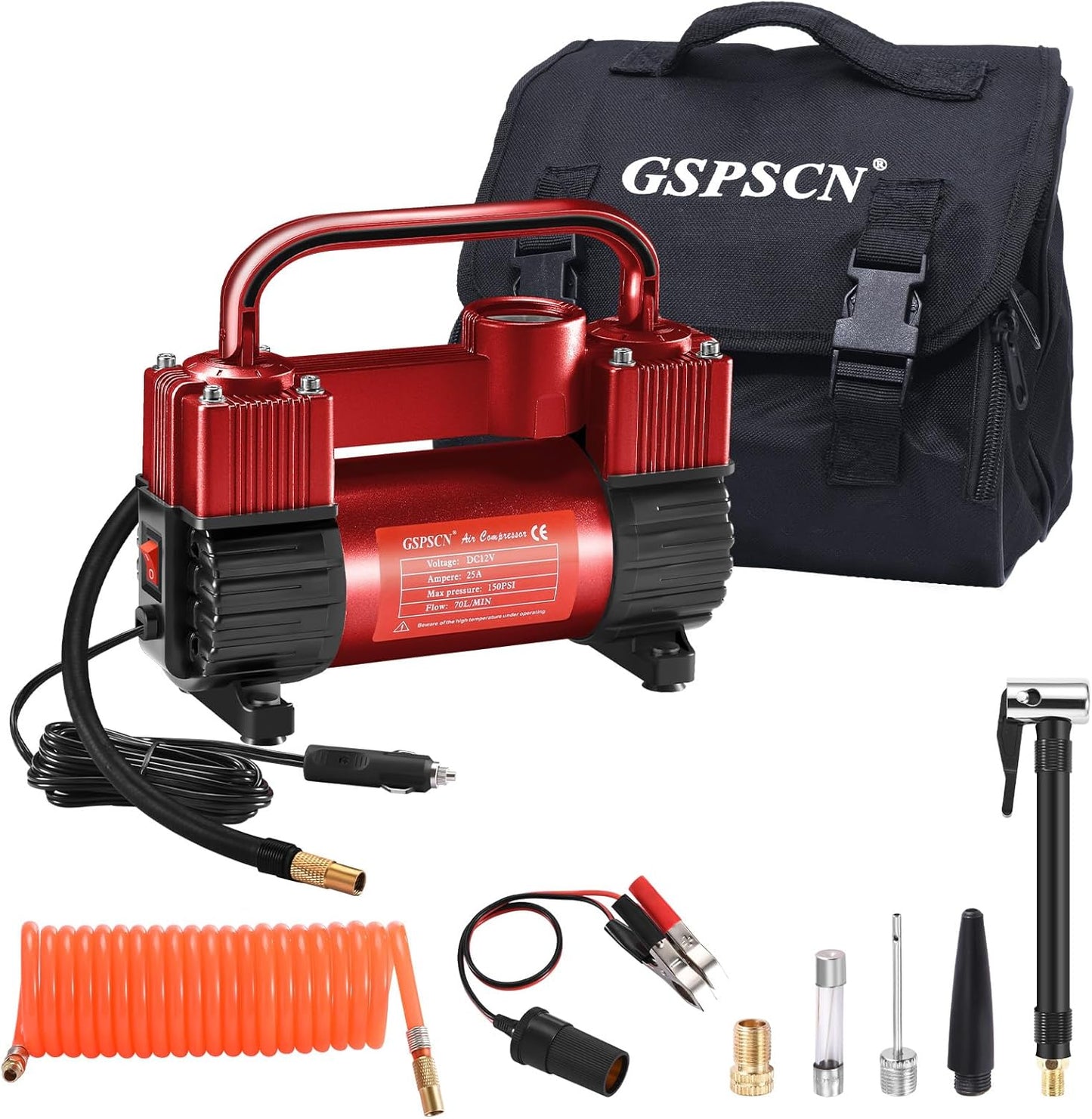 150PSI Dual Cylinder Air Compressor by GSPSCN