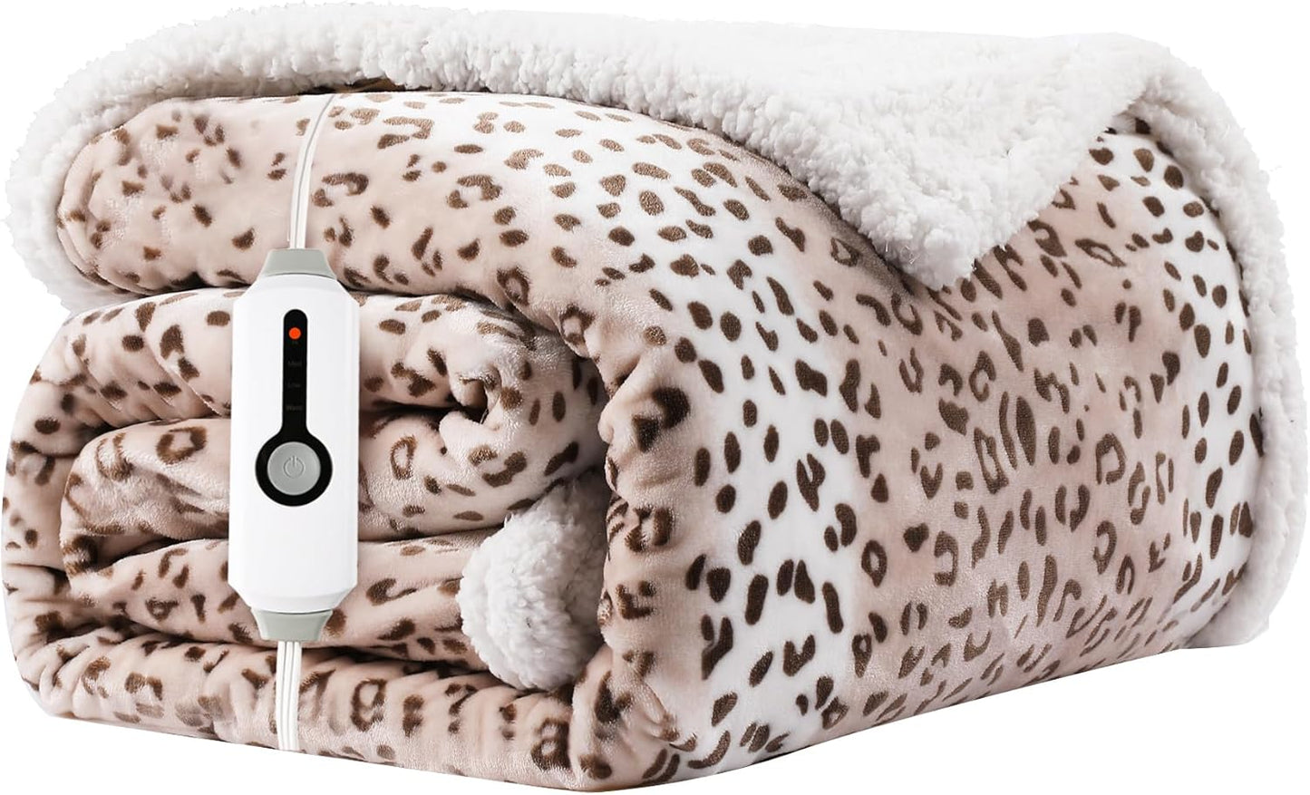Electric Heated Blanket 72x84 Full Size Microplush Sherpa Comfort