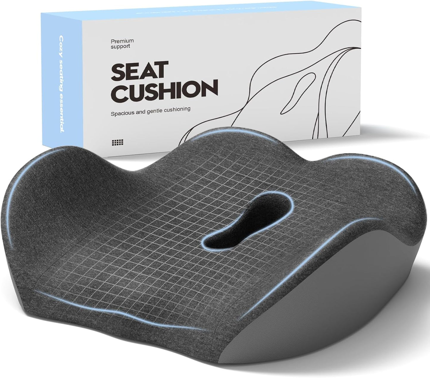 JESIDO Coccyx Cushion - Comfort & Pain Relief