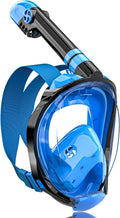 QingSong Full Face Snorkel Mask for Adults with Camera Mount - Safe