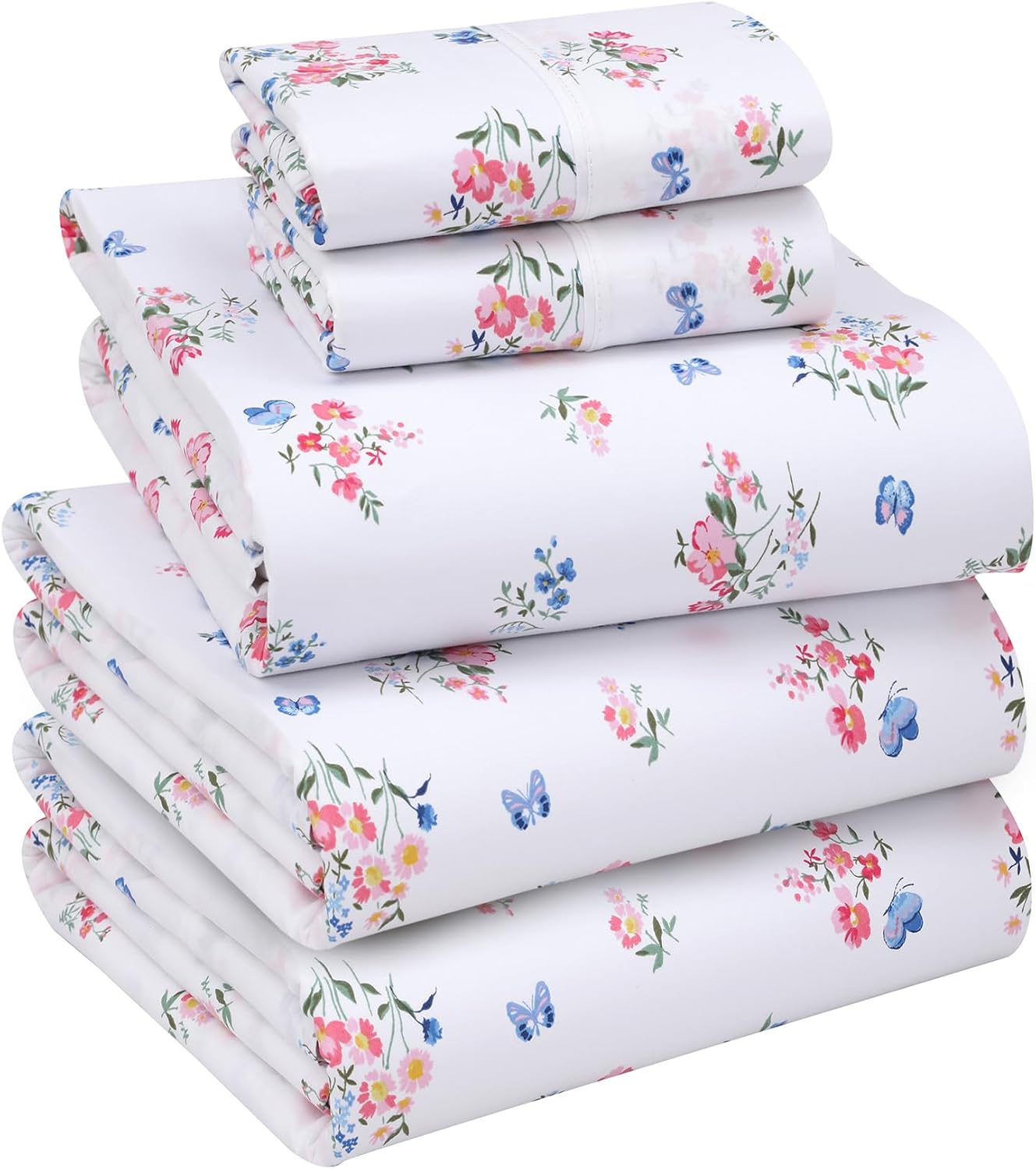 100% Cotton Split King Sheets Set for Adjustable Bed Comfort