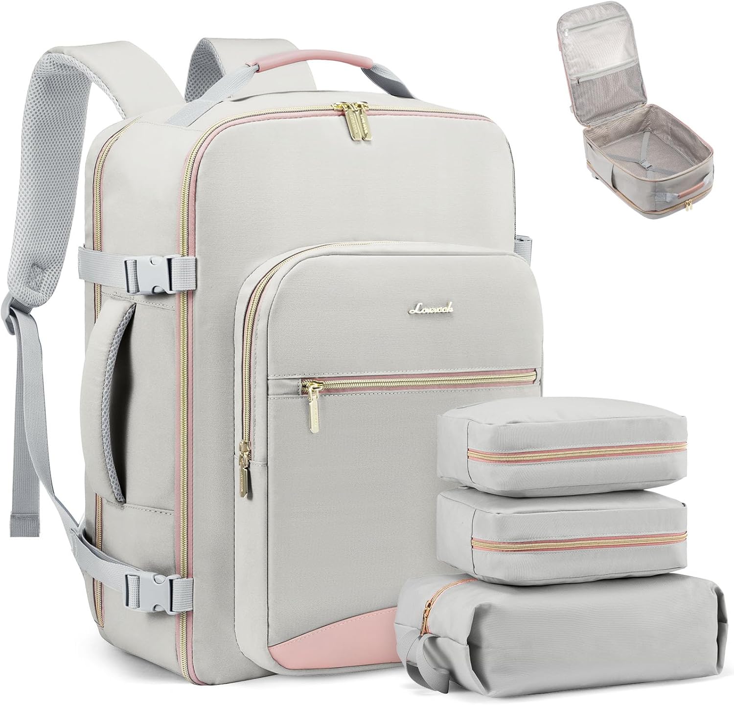 LOVEVOOK 50L Travel Backpack - Flight Approved & Waterproof