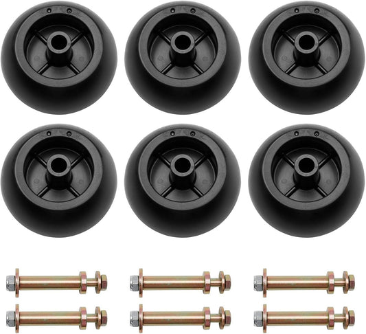Mower Anti Scalp Deck Wheel Kit Set of 6 for Bad Boy & Exmark