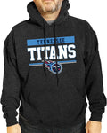 NFL Adult Gameday Charcoal Hooded Sweatshirt for Titans Fans