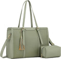 Laptop Tote Bag for Women 15.6 in PU Leather - Large Work Tote