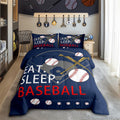 Feelyou Kids Baseball Gaming Coverlet Set Full Size - Soft Navy
