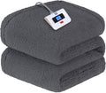 SEALY Electric Blanket Full Size Heated Sherpa Blanket - Cozy, Safe