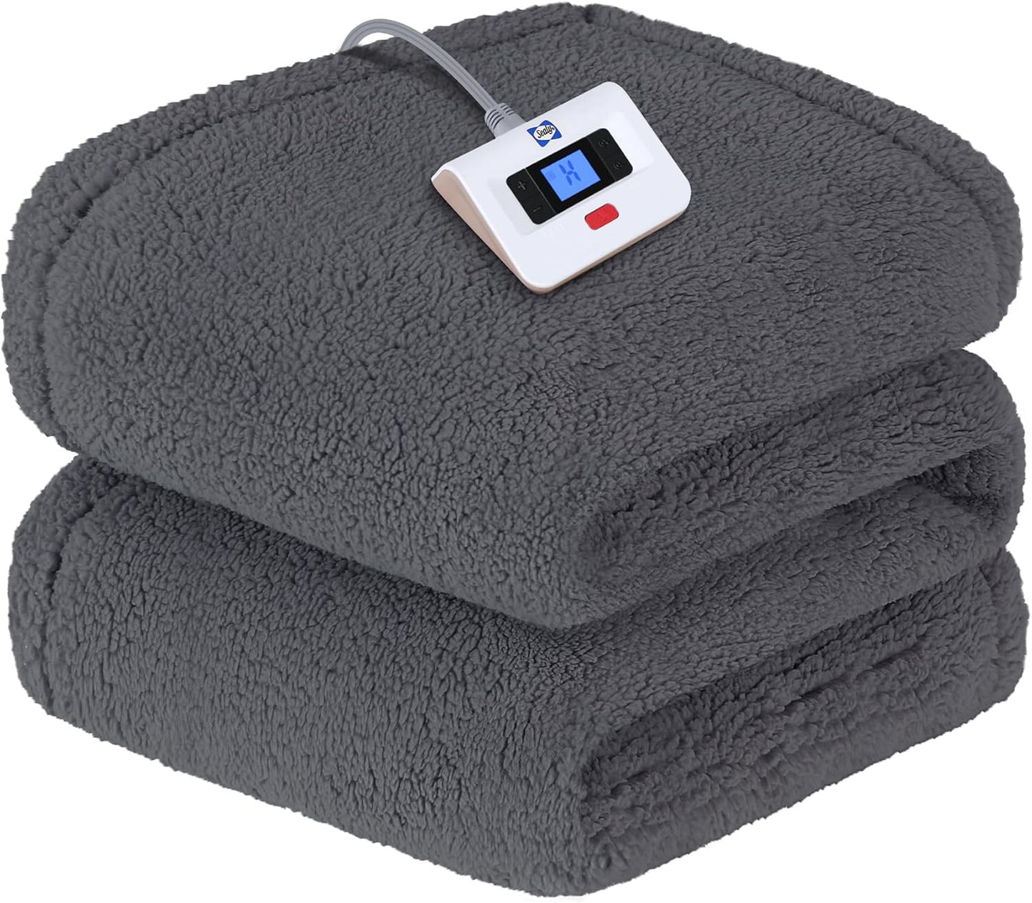 SEALY Electric Blanket Full Size with 10 Heating Levels & Safety