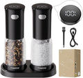 Electric Salt and Pepper Grinder Set - Rechargeable LED Indicator