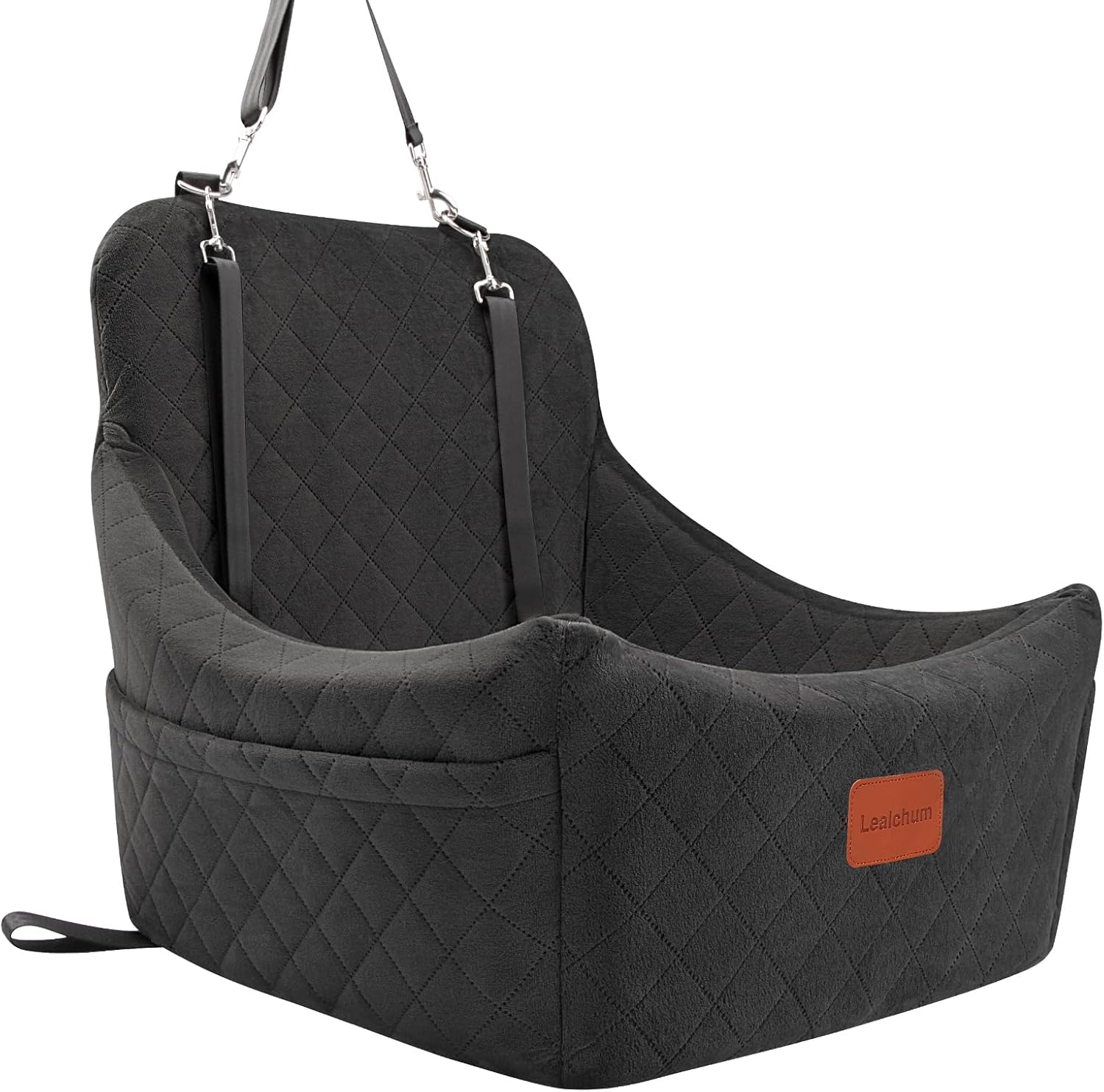 Dog Car Seat for Dogs Up to 35lbs with Memory Foam Comfort
