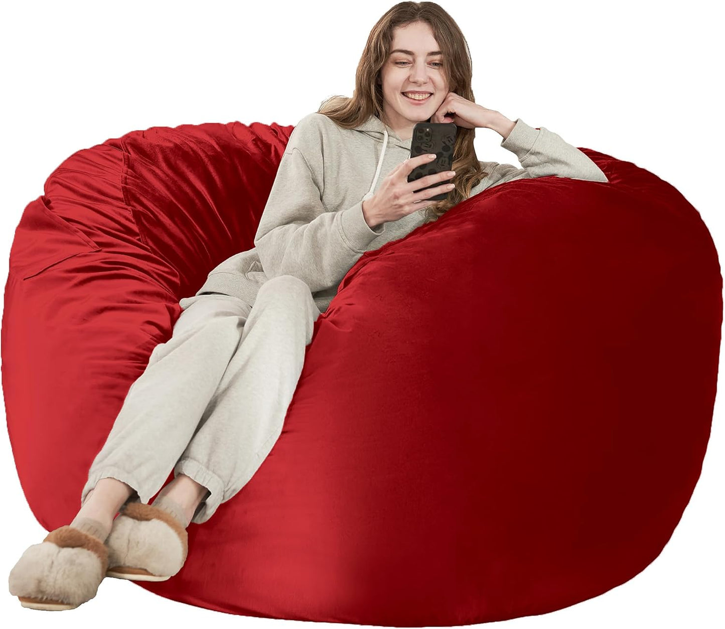 Giant 6ft Memory Foam Bean Bag Chair for Ultimate Comfort