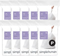 simplehuman Code P 200 Count Custom Fit Drawstring Liners - Durable